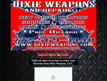 Tablet Screenshot of dixieweapons.com